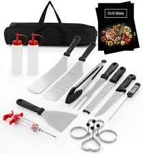 Griddle Accessories Bbq Grill Tools Set,18 Pcs Grill Set for outdoor blackstone,