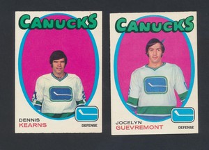 1971-72 OPC RC DENNIS KEARNS#231 CANUCKS NHL Hockey Card O-PEE-CHEE EX Vintage