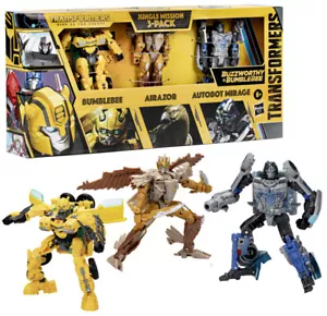 Hasbro Transformers Buzzworthy Bumblebee Jungle Mission 3-Pack Action Figure - Picture 1 of 5
