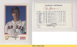 1991 Dunkin' Donuts Pawtucket Red Sox Tom Barrett