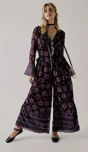 NUEVO CON ETIQUETAS $298 Mono Estampado Free People x Anna Sui Cassiel M - Imagen 1 de 6