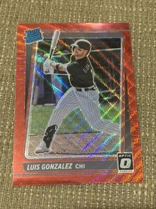2021 Donruss Optic Rated Rookie Red Wave Prizm Luis Gonzalez - Print Line!!! - Picture 1 of 3