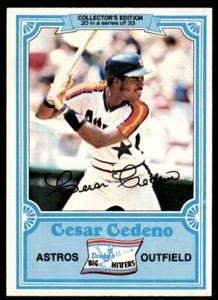 1981 Topps Drake's Big Hitters Cesar Cedeno . Houston Astros #20