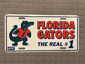 Vintage FLORIDA AUTO LKW ANHÄNGER NUMMERNSCHILD SCHILD FLORIDA GATORS UNIVERSITY - Bild 1 von 1