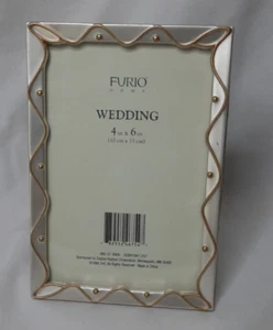 Brushed Silver Decorative Picture Frame by Furio (Wedding Design) - Picture 1 of 2