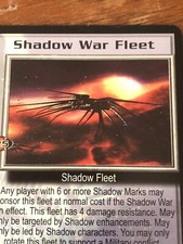 SHADOW WAR FLEET THE GREAT WAR BABYLON 5 CCG RARE CARD NEAR MINT UNPLAYED