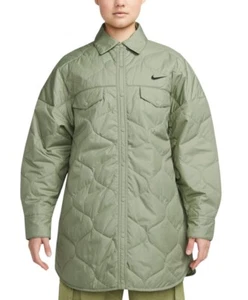 Chaqueta de trinchera acolchada verde esencial Nike Sportswear para mujer, talla mediana nueva - Imagen 1 de 6
