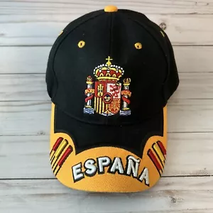 Spanien verstellbare Mütze bestickt schwarz & gelb Kappe Espana mehrfarbig NEU - Bild 1 von 9
