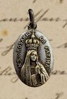 RELIGIOUS HOLY CHARM CATHOLIC SILVER PLATED PENDANT OF OUR LADY OF FATIMA VTG