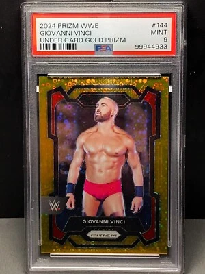 2024 PANINI PRIZM WWE UNDER CARD GOLD PRIZM #155 /10 GIOVANNI VINCI PSA 9 POP 1 - Image 1 of 4