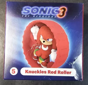 McDonald's #5 Sonic the Hedgehog 3 KNUCKLES Red Roller Happy Meal Toy 2024 - Picture 1 of 3