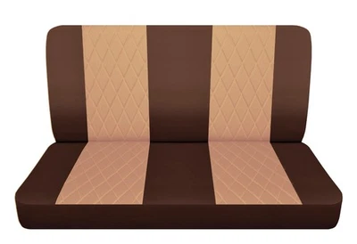 Fundas de asiento de camioneta para Chevy C/K 10/20 1961-1986 banco delantero marrón tostado con diamante Foto 1 de 4