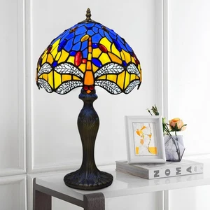Tiffany Libelle Antik Stil 10′′ Tischlampe - Bild 1 von 7