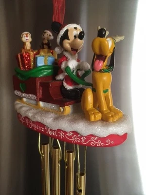 Disney Disneyland Paris Micky Weihnachten Ornament Windspiel Figur Micky Maus - Bild 1 von 4