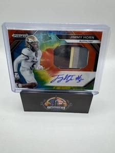 JIMMY HORN AUTO PATCH /25 2024 PANINI PRIZM TIE-DYE PRIZMRATED PROSPECT #PPAJHN - Bild 1 von 3