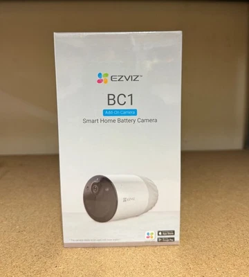 EZVIZ BC1 HOME Battery Powered Outdoor Camera WHITE Motion Alerts Single NEW - Image 1 of 3