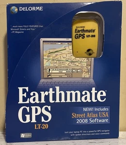 DeLORME EARTHMATE GPS LT-20 GPS and PC Software - Picture 1 of 3
