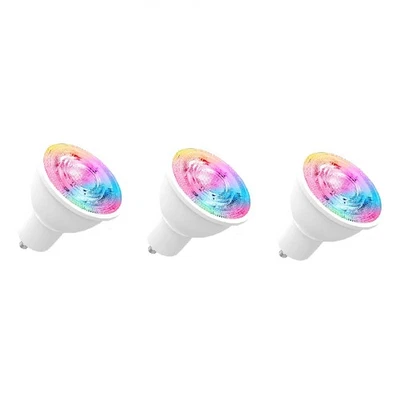 3X ZigBee GU10 RGB Smart Sync Vollfarb-LED-Dimm-Party-Glühbirnen 2200-6500K C+W - Bild 1 von 4