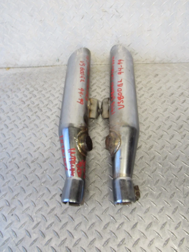 1998 98 SUZUKI VS800GL VS800 GL VS 800 ВЫХЛОПНЫЕ ТРУБЫ ГЛУШИТЕЛЯ ЗЛОУМЫШЛЕННИКА - Изображение 1 из 4