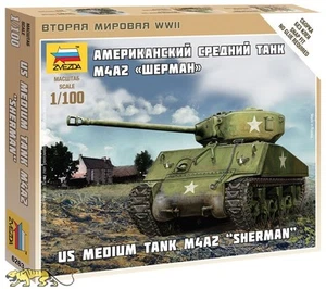 Zvezda 6263 EE. UU. Panzer M4A2 Sherman - 1:100 - Imagen 1 de 1