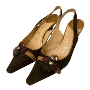 LOUIS VUITTON Pumps Damen Gr. 35 Braun Wildleder - Bild 1 von 7