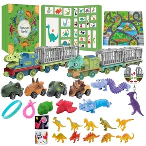 Christmas Dinosaur Calendar with 24 Toys for Boys and Girls - Picture 1 of 8