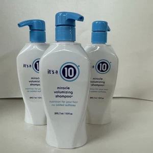 3 Pack It's A 10 Miracle Volumizing Hair Shampoo 10.0 oz New Authentic - Picture 1 of 3