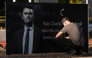 Charlie Kirk Funeral and Memorial Service Arizona - 5X7 Glossy Printed Photo - Picture 1 of 4