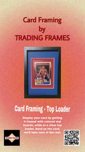 Marco personalizado - Pantalla de tarjetas deportivas RAW 5x7 marco placa cargador superior básico - Imagen 1 de 5