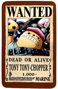 Tony Chopper One Piece Wanted Set ACG Holo Tarjeta Anime Dead or Alive - Imagen 1 de 4