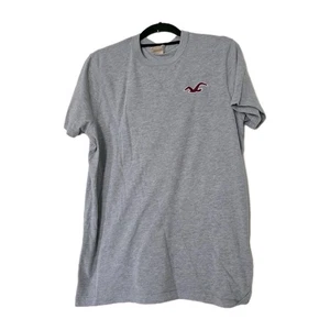 Camiseta Hollister vintage Y2K para hombre XL gris parche bordado logotipo camiseta surf patinador - Imagen 1 de 9