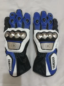 Guantes de motociclista Yamaha de cuero para motocicletas MotoGP Racing para hombre equipo de conducción” - Imagen 1 de 7