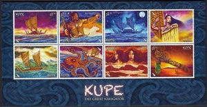NUEVA ZELANDA 2019 Kupe - The Great Navigator, hoja en miniatura MNH - Imagen 1 de 1