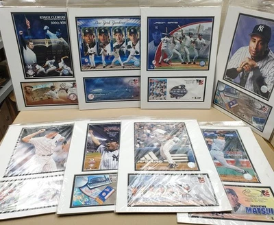 (8) USPS New York Yankees Matte Picture and Envelope Collectible 16 x 12 - Image 1 of 4