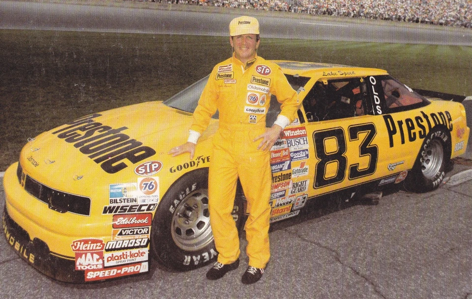 Lake Speed 1990 - Prestone Oldsmobile 9 x 6 postal Foto 1 de 1