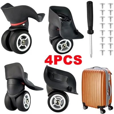 4X Ersatz Gepäck Rollen Räder Koffer Reparatur Lenkrolle Laufrollen Reisekoffer - Bild 1 von 4