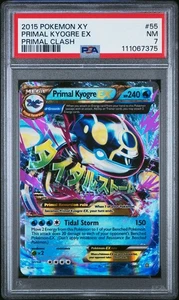 2015 POKEMON XY PRIMAL CLASH PRIMAL KYOGRE EX #55 PSA 7 NM #111067375 - Picture 1 of 2