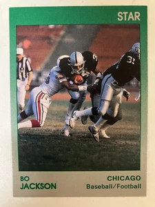 1991 Star Football Bo Jackson 8/11 Chicago Bears Auburn Tigers White Sox Raiders - Picture 1 of 2