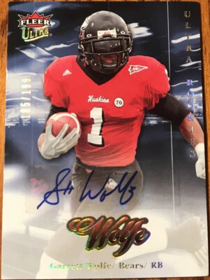 2007 Fleer Ultra Rookie Autographs Garrett Wolfe #220 Chicago Bears #’d 195/199 - Image 1 of 3