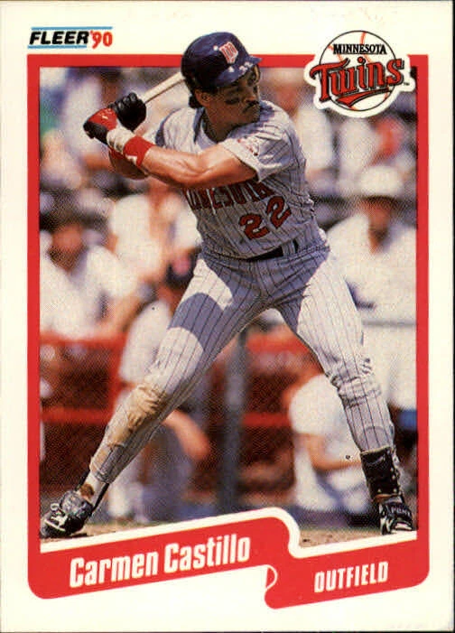 1990 Carmen Castillo Fleer Baseball Card #371 - Image 1 of 2