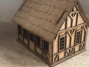 28mm Fantasy Tudor Style Small House T4A - Bild 1 von 12
