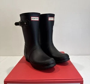Hunter Original kurze Damen Freizeitstiefel, schwarz, W9 - Bild 1 von 5
