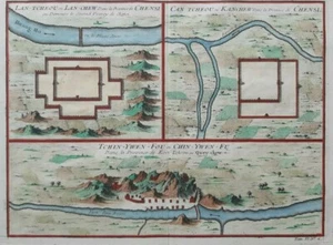 Map China lan tcheou ou lan chew. can tcheou ou kanchew. chensi tchin Bellin - Picture 1 of 10