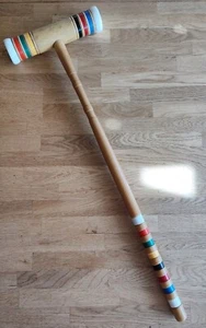 Vintage Forster Holz Krocket Holzhammer - 28" lang - Ersatz #2 - Bild 1 von 4