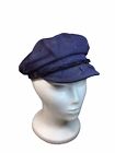 GREEK FISHERMAN’S Hat Made In GREECE Navy W/Red Satin Lining 7 1/4 VINTAGE RARE