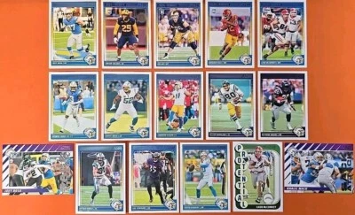 🟡🔵 2024 Score Football Team Set Los Angeles Chargers + Inserts (16 Cards) 🟡🔵 - Image 1 of 4