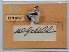 2005 Leather & Lumber Leather Cuts Billy Williams Autograph Auto 10/64 Cubs HOF