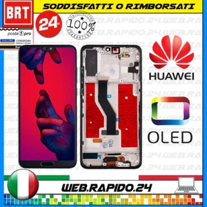 DISPLAY LCD+TOUCH SCREEN+FRAME ORIGINALE PER HUAWEI P20 PRO CLT-L09 L29 VETRO - Foto 1 di 1