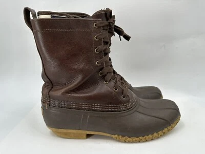 Zapato de Caza LL Bean Maine 8" Bota de Pato Forro GoreTex Para Hombre 10 (Funciona Grande) Foto 1 de 4