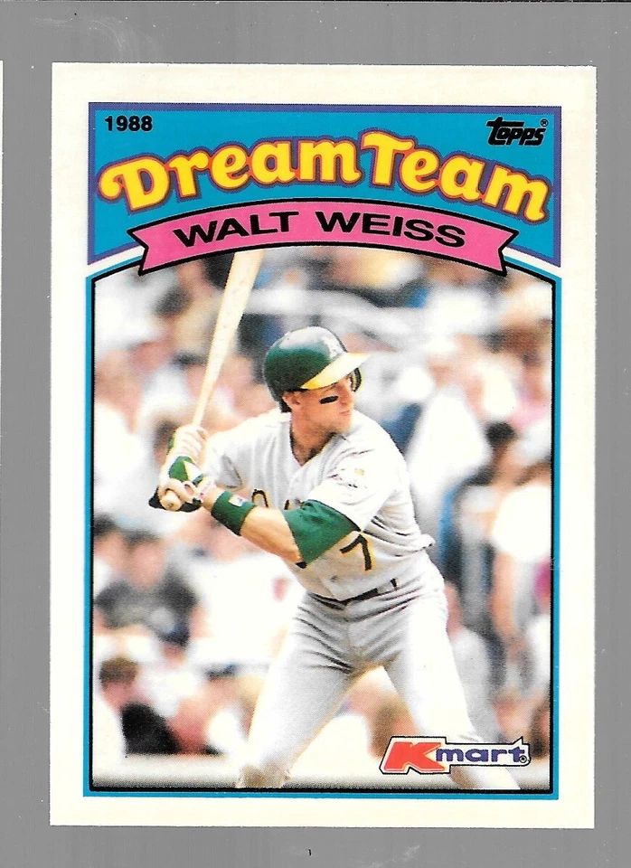 1989 K Mart Walt Weiss A's #4 NRMT - Image 1 of 1